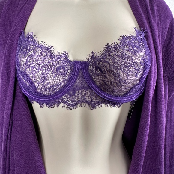 BlueBella NWT, Purple Lace Bra, Coquette, Zesty, Confidently Sexy 34C - Picture 2 of 12